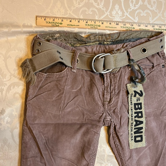 Women's Corduroy Pants in Mauve - Picture 3 of 4